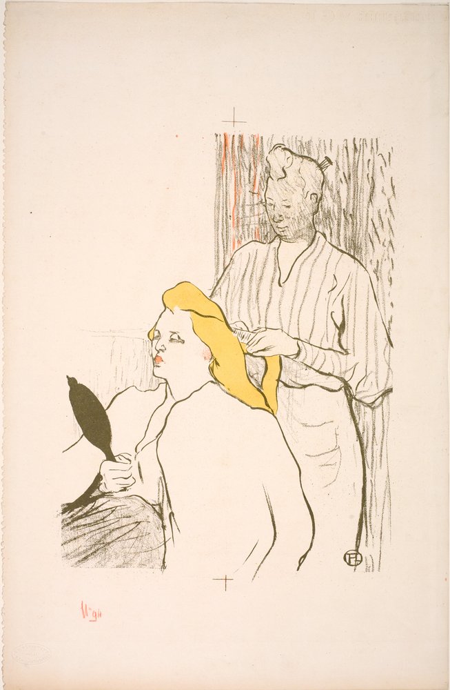 Die Frisur. Programm des Théâtre Libre von Henri de Toulouse-Lautrec