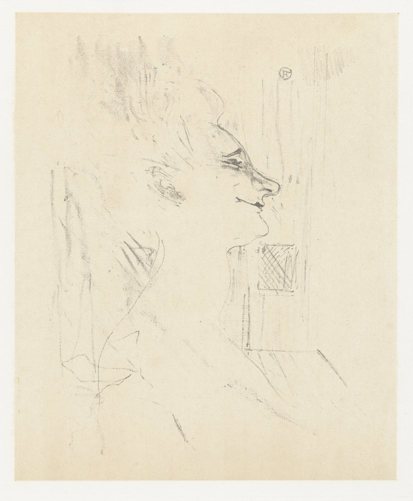Porträt der Schauspielerin Yvette Guilbert in Soularde von Henri de Toulouse-Lautrec