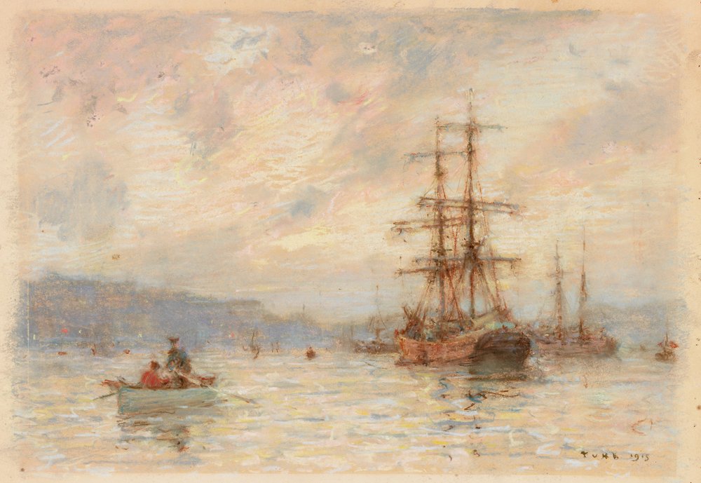 Sonnenuntergang von Henry Scott Tuke