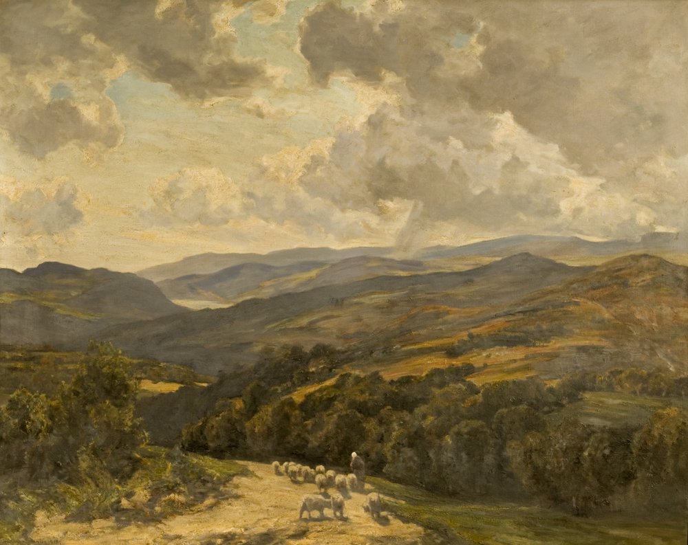 Walisische Hügel nahe Barmouth von Herbert Hughes-Stanton