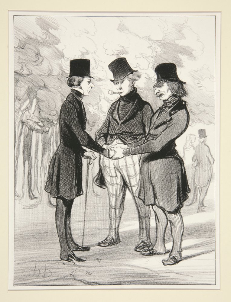 Welche glückliche Begegnung von Honoré Daumier