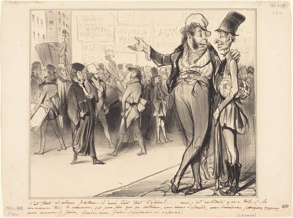 Es ist doch schmeichelhaft, so viele Schüler ausgebildet zu haben!... von Honoré Daumier