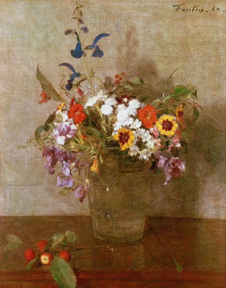Herbstblumen, 1864 von Ignace Henri Jean Fantin-Latour