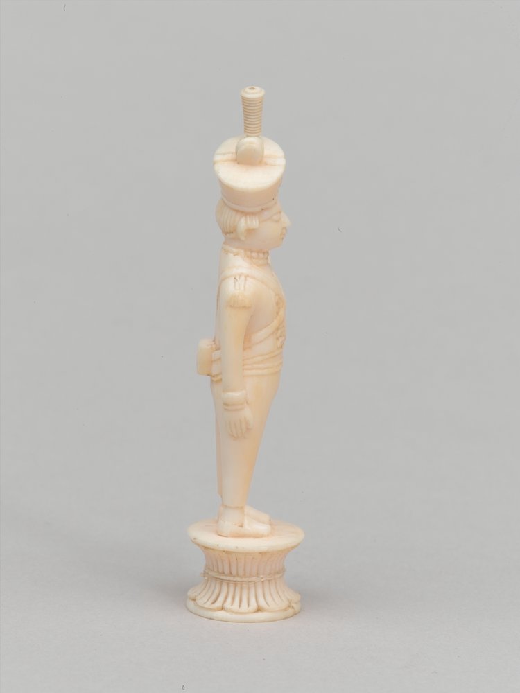 Weißer Bauer, Schachfigur, Indien, ca. 1820 von Indian School