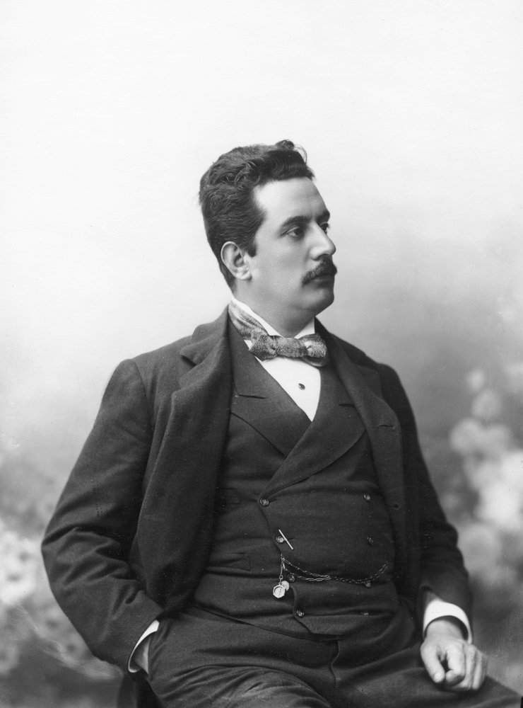 Porträt von Giacomo Puccini, um 1900 von Italian Photographer