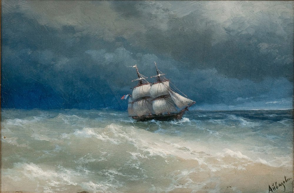 Stürmisches Meer von Ivan Konstantinovich Aivazovsky