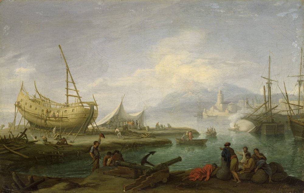Küstenlandschaft von Jacob-Philippe Hackert