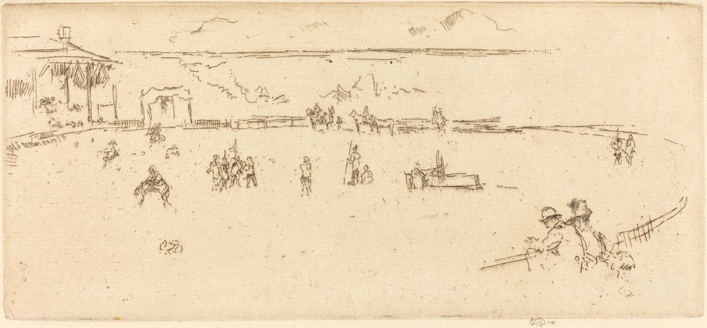 Bockendes Pferd von James Abbott McNeill Whistler
