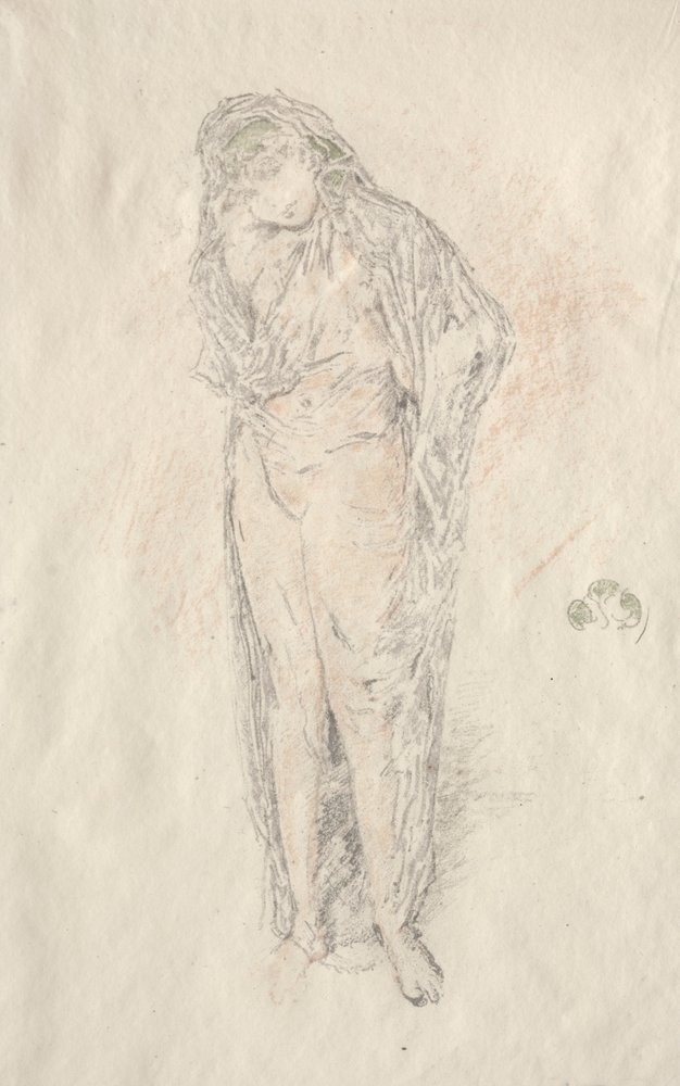 Stehende drapierte Figur von James McNeill Whistler