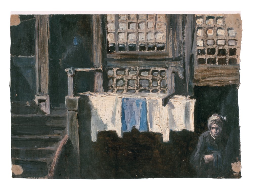 Alte Fassade in Delft (Studie) von Jan Toorop