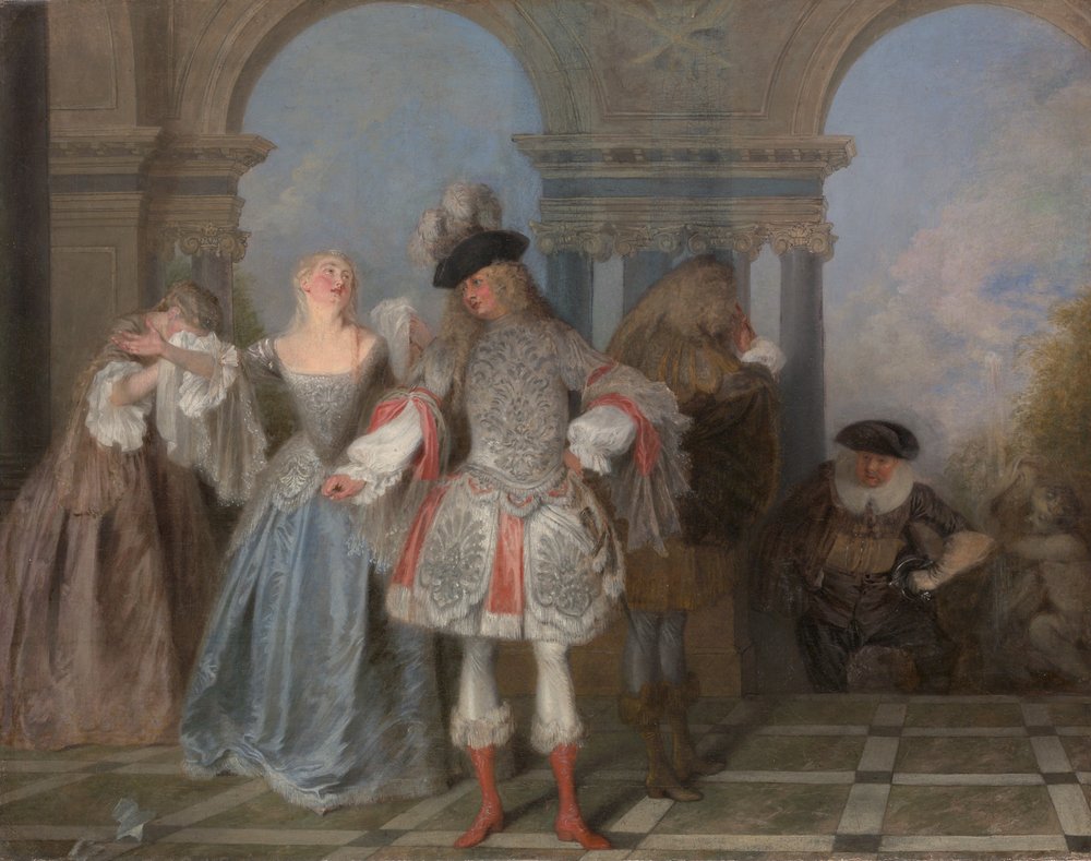 Die französischen Komödianten, ca. 1720 von Jean-Antoine Watteau