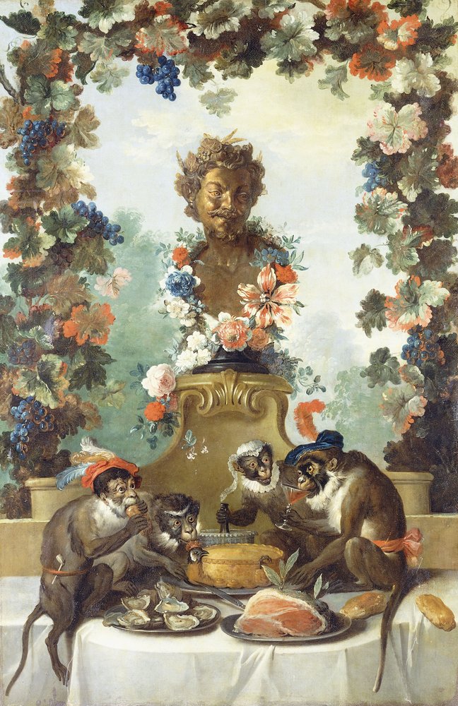 Das Fest der Affen von Jean-Baptiste Oudry