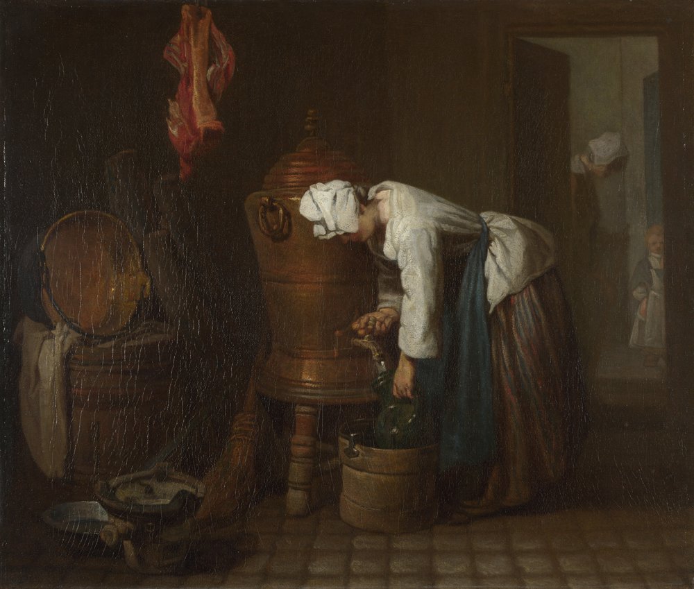 Der Wasserzisterne, 1733 von Jean-Baptiste Simeon Chardin