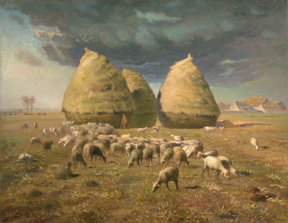 Heuhaufen: Herbst, ca. 1874 von Jean-Francois Millet