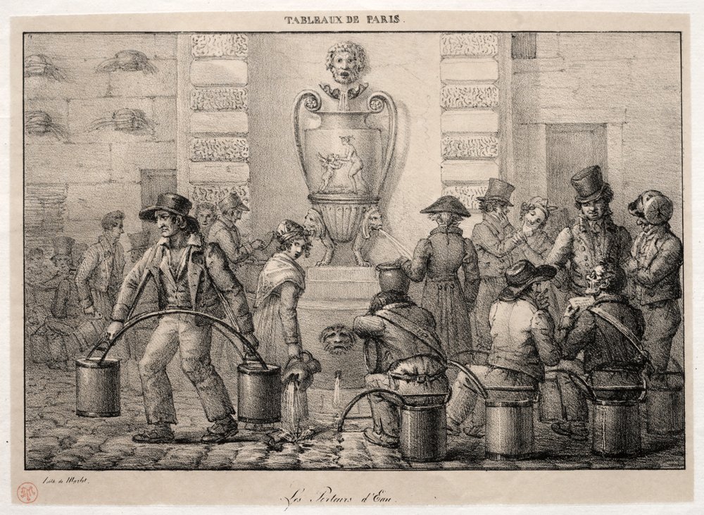 Szenen aus Paris: Die Wasserträger von Jean Henri Marlet