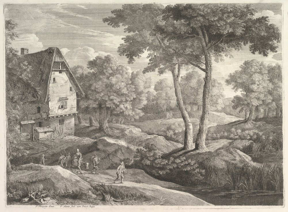 Bauern auf dem Marsch von Jean Morin