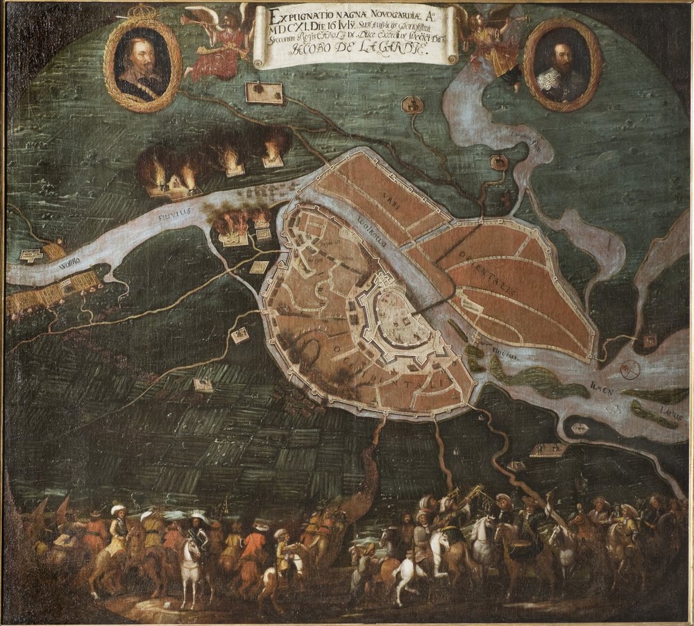 Die Schlacht von Nowgorod von Johan Hammer