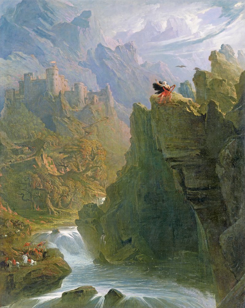 Der Barde, um 1817 von John Martin