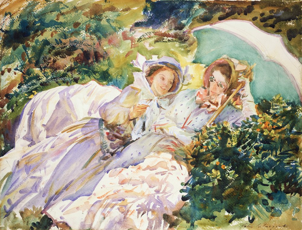 Simplonpass - Die Neckerei von John Singer Sargent