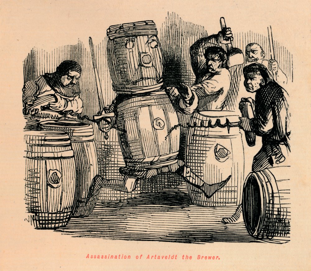 Ermordung des Brauers Artaveldt, ca. 1860, ca. 1860 von John Leech