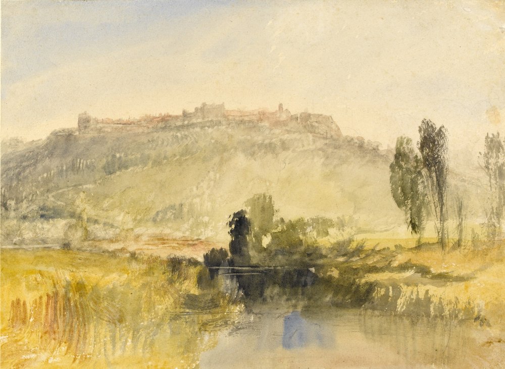Carisbrooke Castle, Isle of Wight, um 1826 von Joseph Mallord William Turner