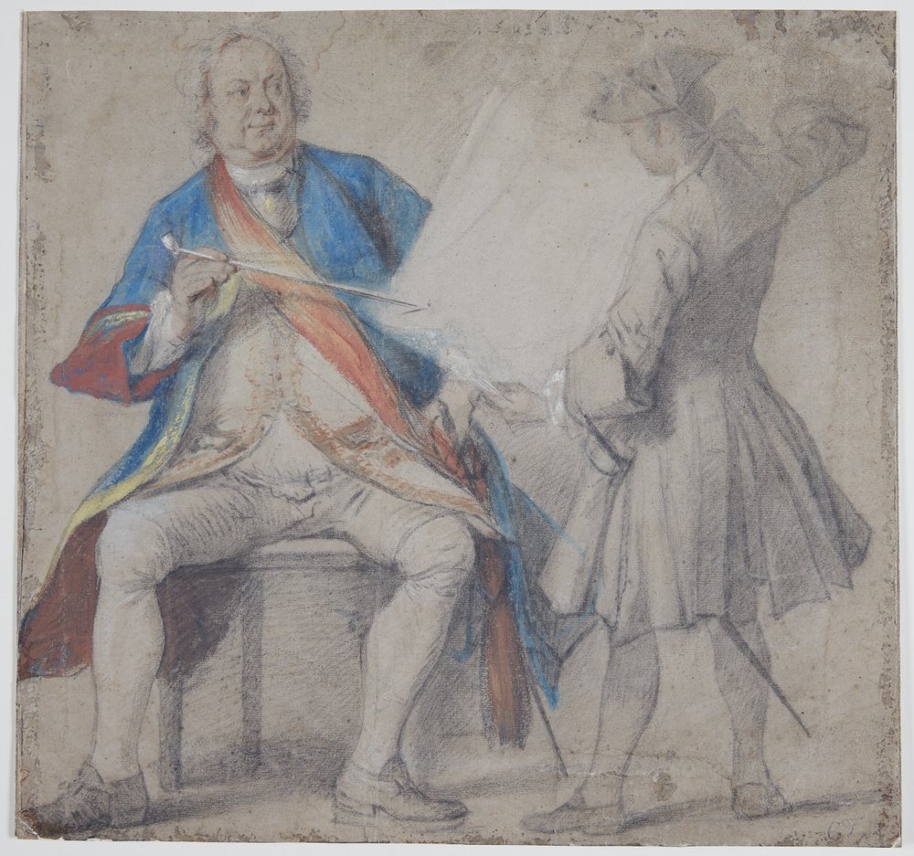 Sterbender Einsiedler, Mönch Juan, an seiner Seite ein Schädel und ein Kreuz mit dem gekreuzigten Christus von Juan de Valdes Leal