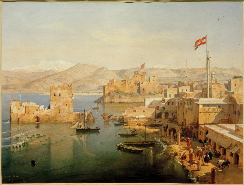 Ansicht des Hafens von Beirut von Leander Russ