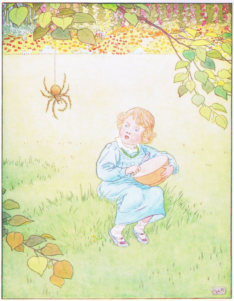 Kleine Miss Muffett: da kam eine große Spinne von Leonard Leslie Brooke