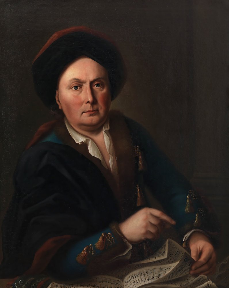 Porträt des Sängers Ludwig Lodewijk van Beethoven 1712-1773..., 1773 von Leopold Radoux