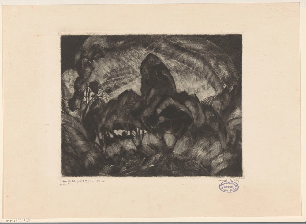 Hügellandschaft mit Bäumen von Lodewijk Schelfhout (signed by artist)