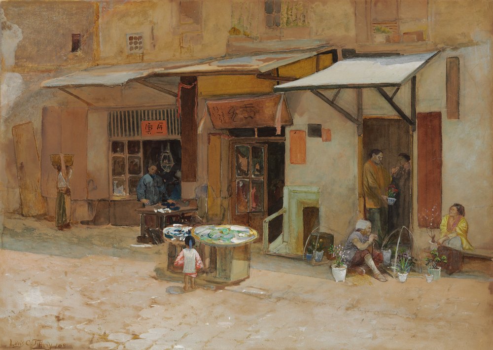 Chinatown, San Francisco, 1908 von Louis Comfort Tiffany
