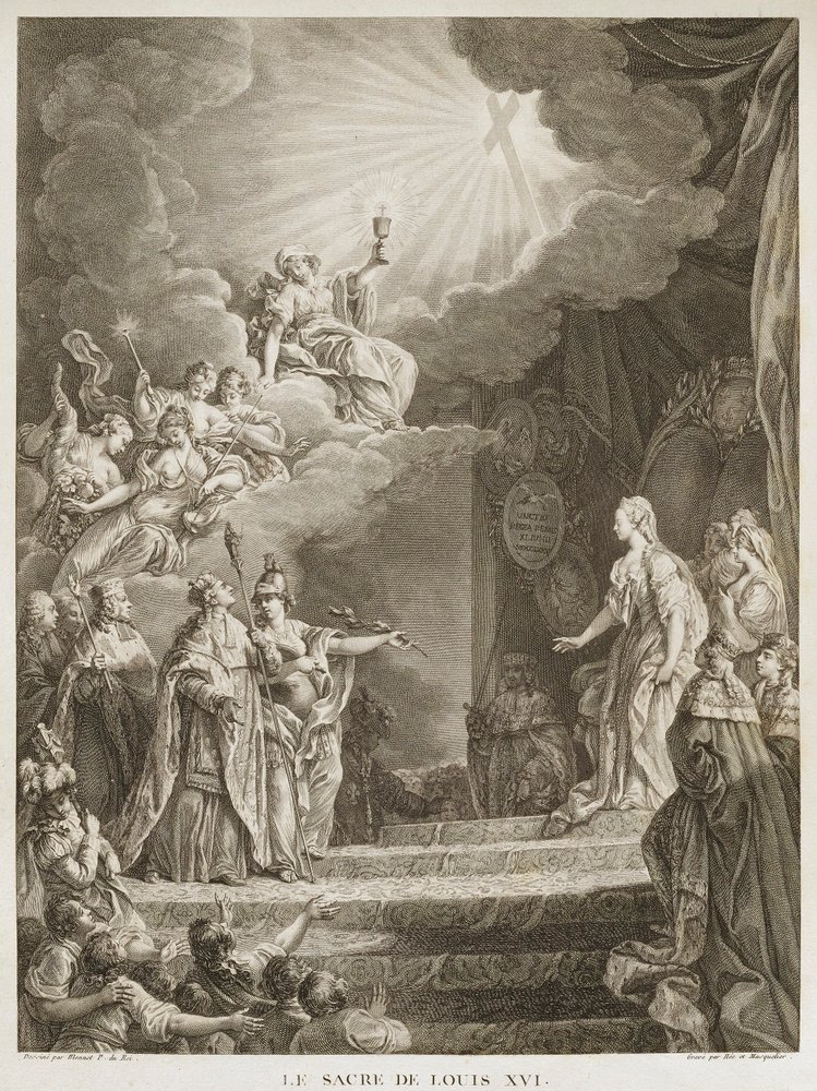 Die Krönung Ludwigs XVI. von Louis Joseph I Masquelier