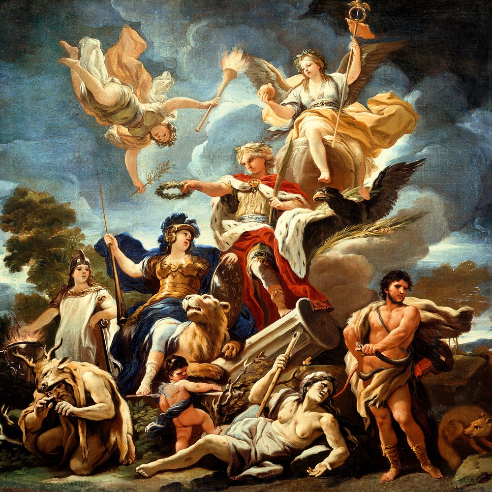 Allegorie der Stärke von Luca Giordano