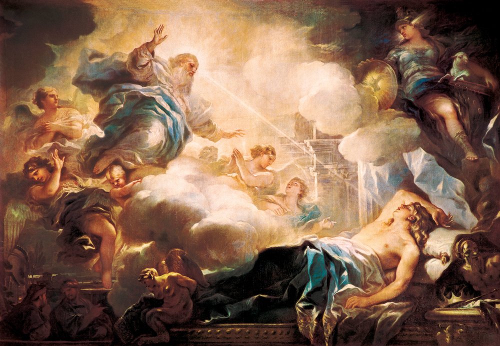 Der Traum König Salomos, um 1693 von Luca Giordano