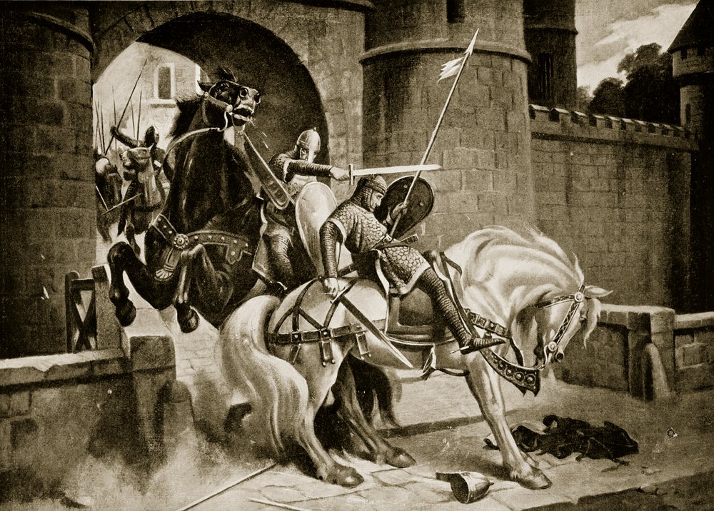 Der Kampf zwischen Wilhelm und Robert bei Gerberoy von M. Mackinlay