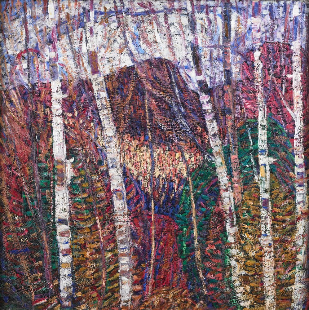 Weiße Birken, ca. 1908 von Marsden Hartley
