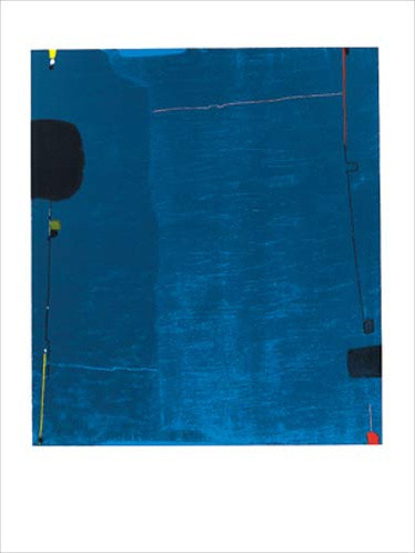 Diptychon blau von Max Ackermann