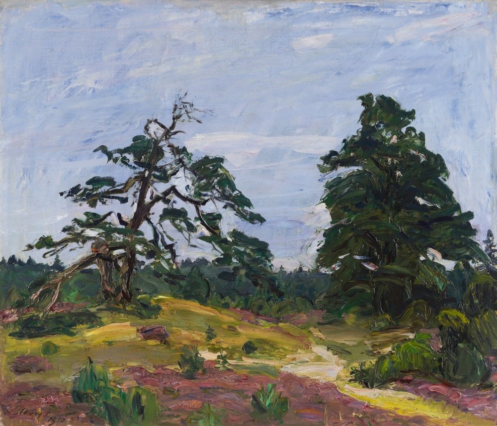 Heide und Bäume von Max Slevogt