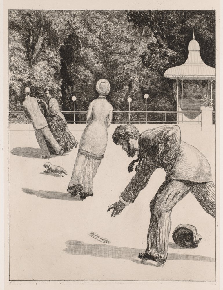 Ein Handschuh: Handlung, 1880 von Max Klinger