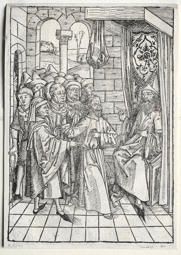 Der Schatzbehalter: Christus vor Kaiphas von Michael Wolgemut