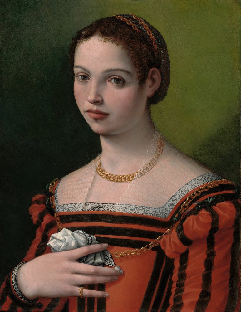 Porträt einer Dame, 1550-60 von Michele Tosini