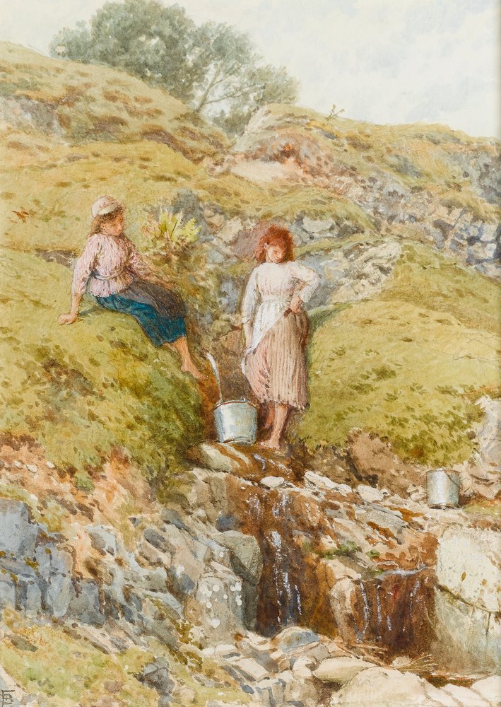 Ein Hochlandbach von Myles Birket Foster