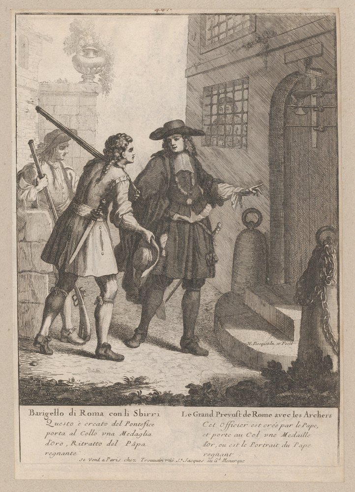 Der große Probst von Rom mit seinen Bogenschützen, 1648-1700