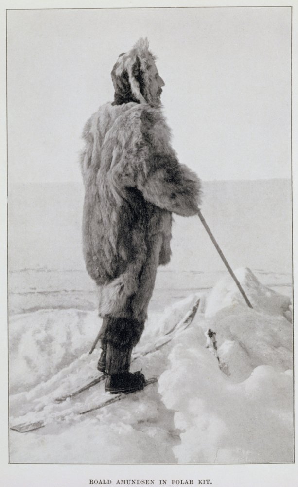 Roald Amundsen in Polaranzug, aus 