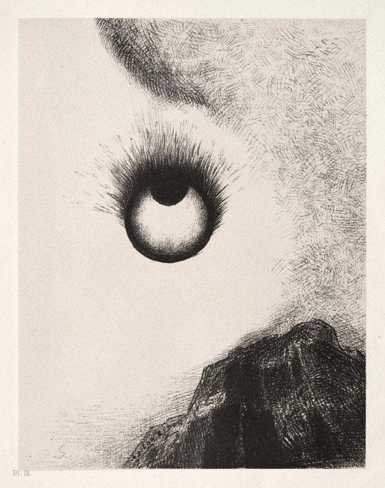 Überall lodern Augäpfel von Odilon Redon