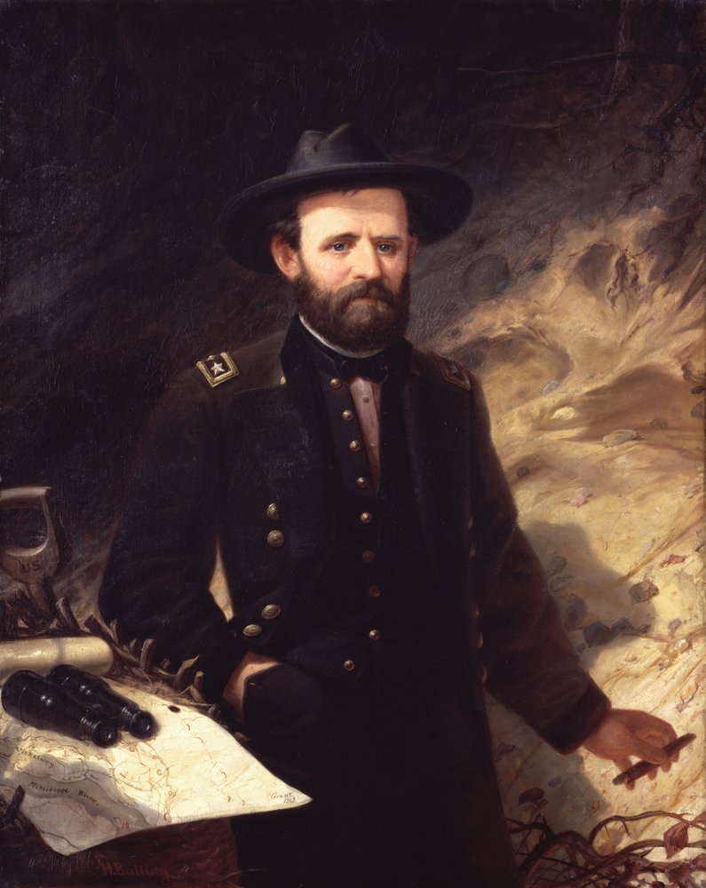 Porträt von Ulysses S. Grant von Ole Peter Hansen Balling
