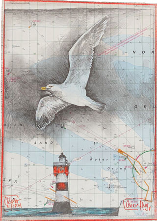 Überflug (Roter Sand) von Ole West