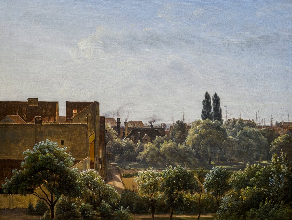 Blick von Charlottenborg zum Botanischen Garten von Peter Vilhelm Carl Kyhn