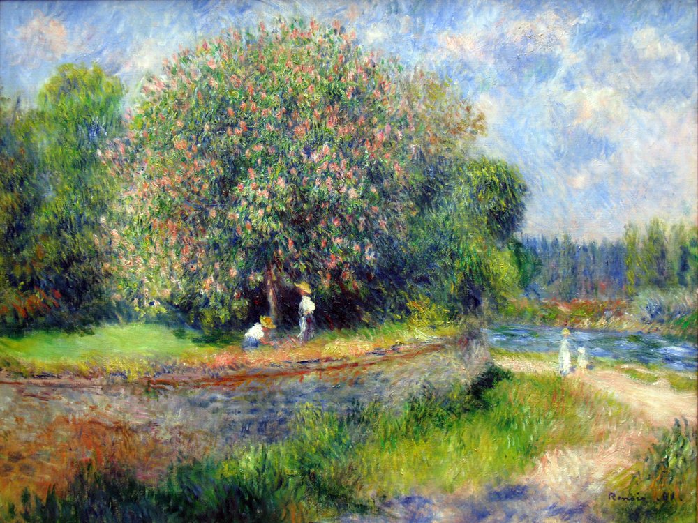 Blühender Kastanienbaum von Pierre-Auguste Renoir