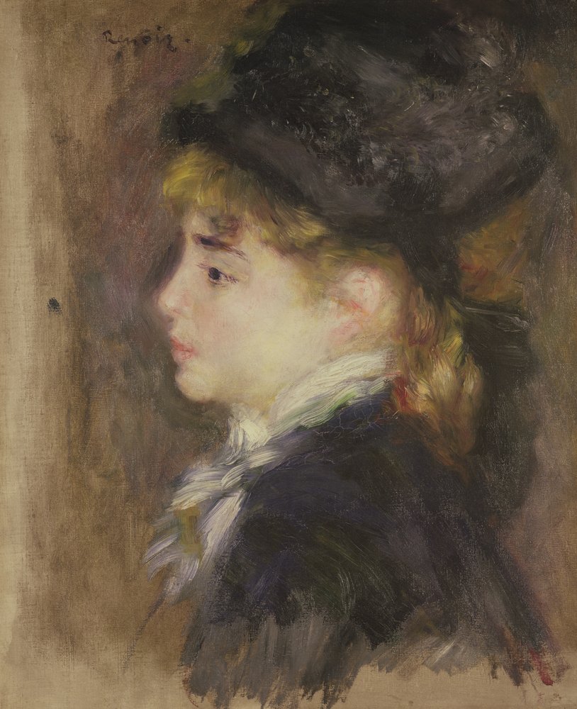 Porträt einer Frau, möglicherweise Margot, ca. 1876-78 von Pierre-Auguste Renoir